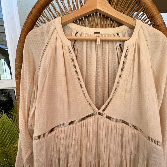 Free People Cream Mini Dress π - Picture 4 of 4